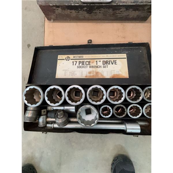 Westward 17 Piece 1" Drive Socket Wrench Set