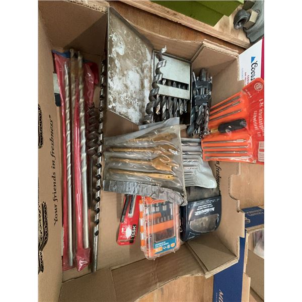 Drill Bits and Hand Tools Lot
