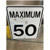 Image 2 : Safety and Roadway Signs with Posts