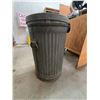 Image 2 : Galvanized Steel Trash Can with Lid