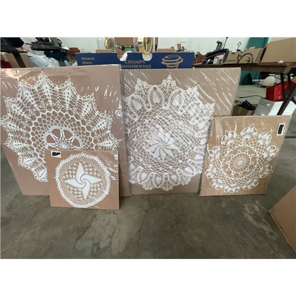 Handcrafted White Crochet Doilc