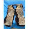 Image 7 : Vintage Wooly Leather Chaps with Shearling Fringe