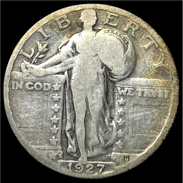 1927-S Silver Standing Liberty Quarter NICELY  CIRCULATED