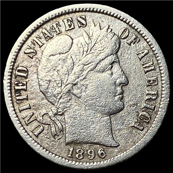 1896-O Silver Barber Dime HIGH GRADE