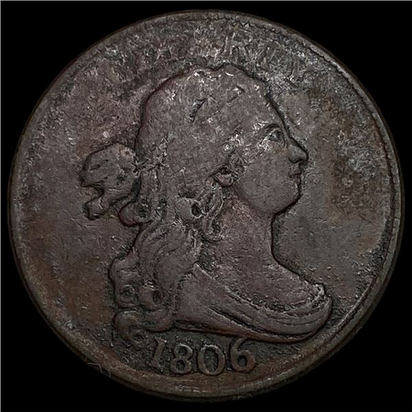 1806 Draped Bust Half Cent LIGHTLY CIRCULATED
