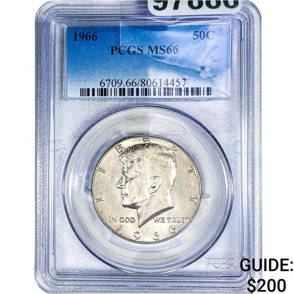 1966 Kennedy Half Dollar PCGS MS66
