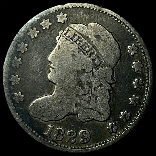 1829 Capped Bust Half Dime NICELY CIRCULATED