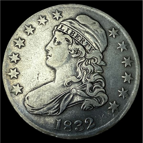 1832 Capped Bust Half Dollar NEARLY  UNCIRCULATED