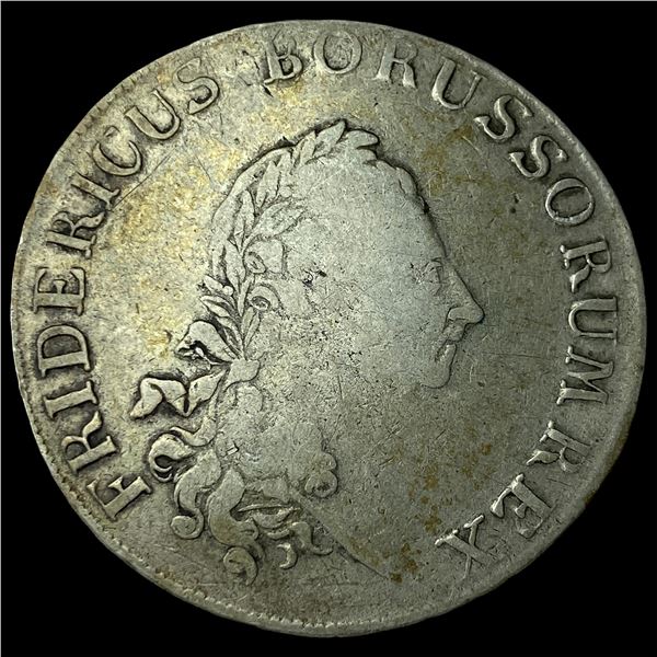 1783 German States Prussia Silver Thaler  LIGHTLY CIRCULATED