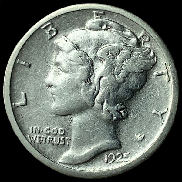 1925-S Silver Mercury Dime CLOSELY  UNCIRCULATED