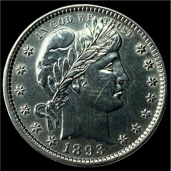 1893 Barber Silver Quarter HIGH GRADE