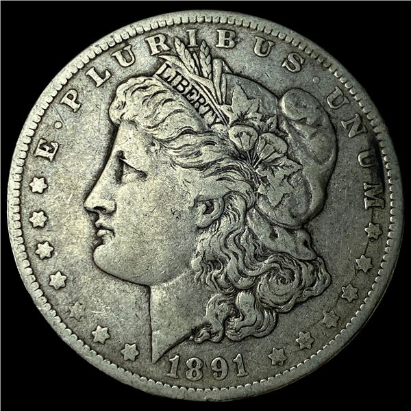 1891-O Silver Morgan Dollar LIGHTLY  CIRCULATED