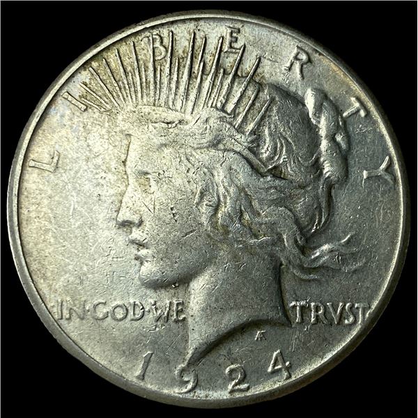 1924-S Silver Peace Dollar CLOSELY  UNCIRCULATED