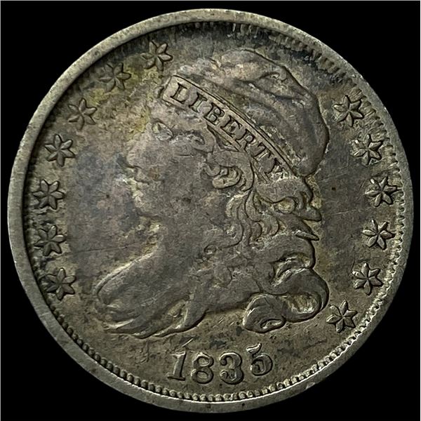 1835 Silver Capped Bust Dime ABOUT  UNCIRCULATED