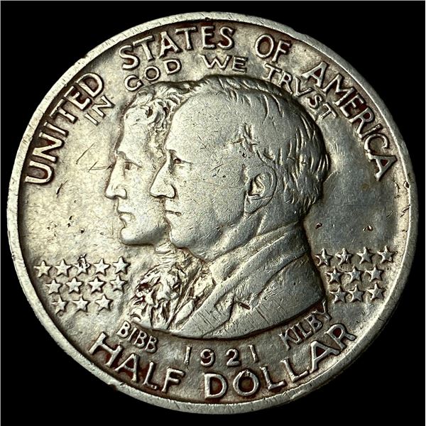 1921 Silver Alabama Half Dollar CLOSELY  UNCIRCULATED