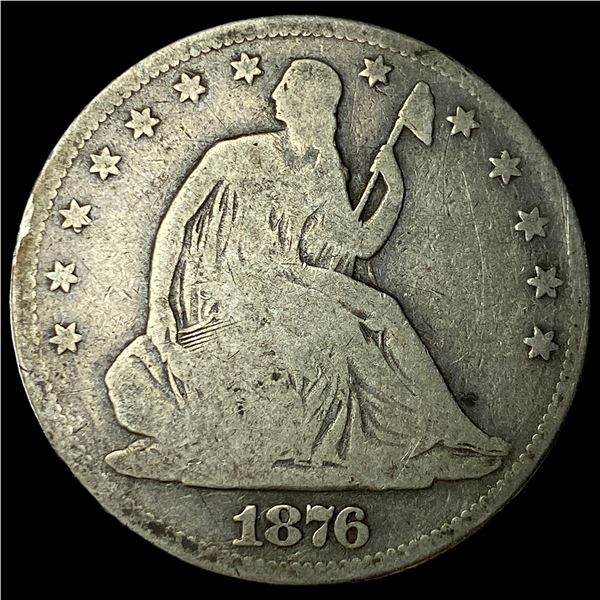 1876 Seated Liberty Half Dollar NICELY  CIRCULATED