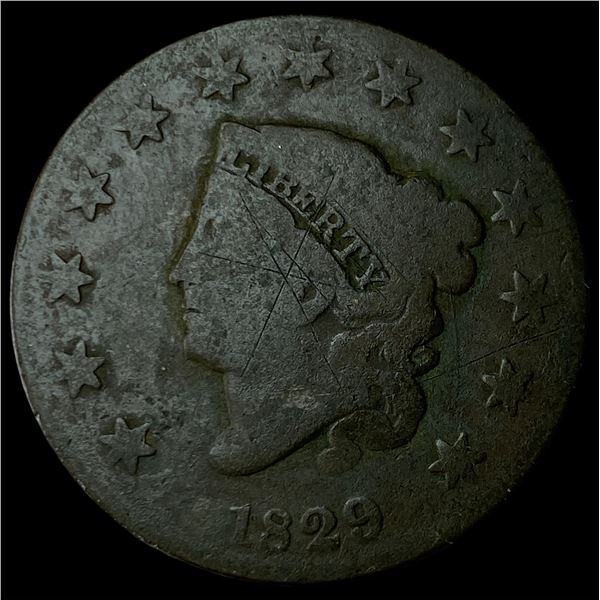 1829 Coronet Head Large Cent NICELY  CIRCULATED