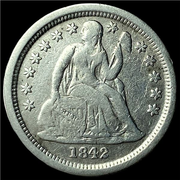 1842-O Silver Seated Liberty Dime HIGH GRADE
