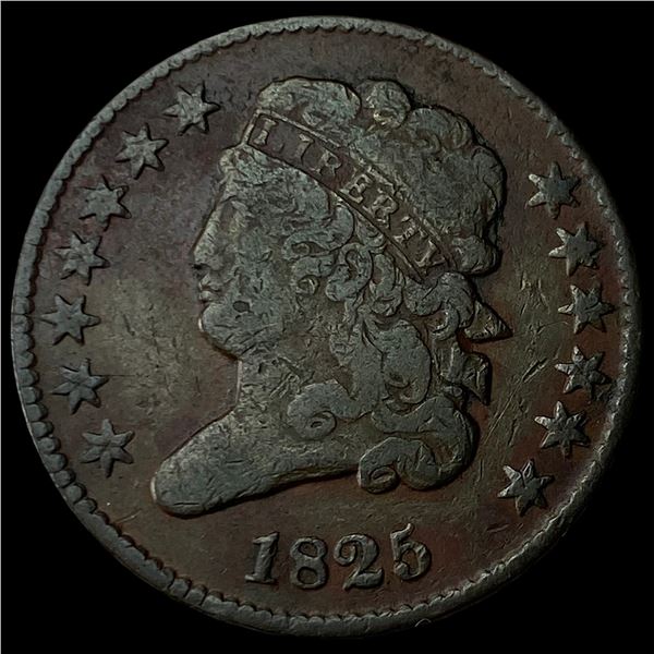 1825 Classic Head Half Cent LIGHTLY  CIRCULATED