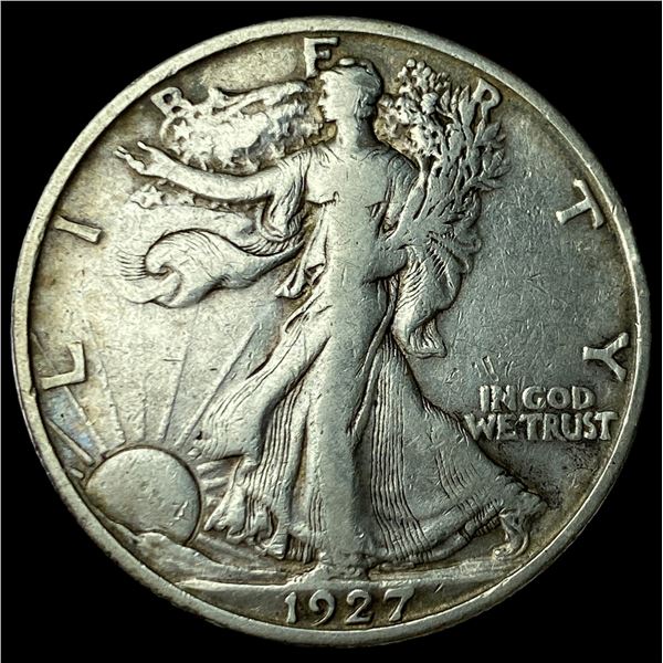 1927-S Silver Walking Liberty Half Dollar  NEARLY UNCIRCULATED