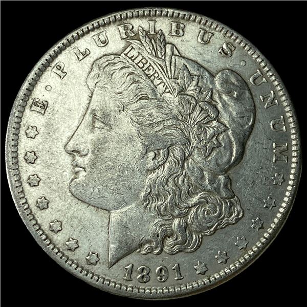 1891 Silver Morgan Dollar CLOSELY  UNCIRCULATED