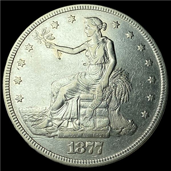 1877 Silver Trade Dollar CLOSELY UNCIRCULATED