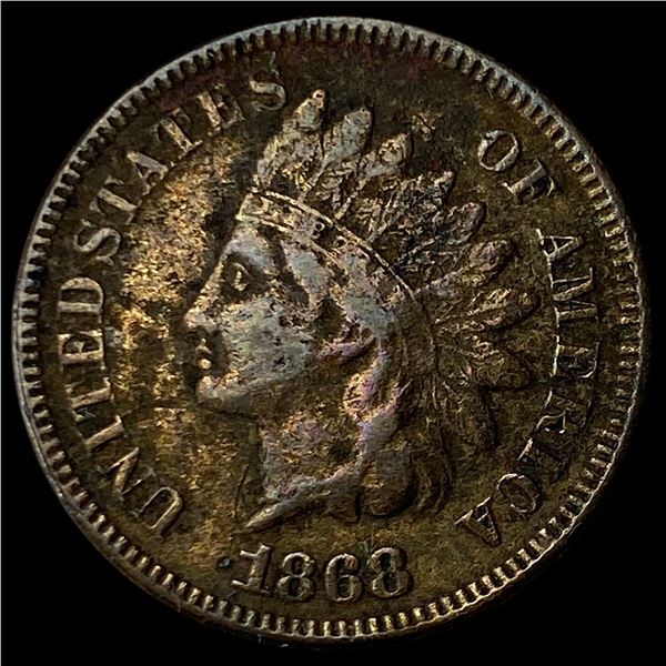 1868 Indian Head Cent LIGHTLY CIRCULATED