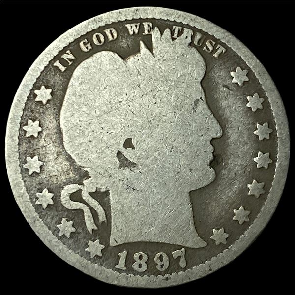 1897-O Barber Quarter NICELY CIRCULATED