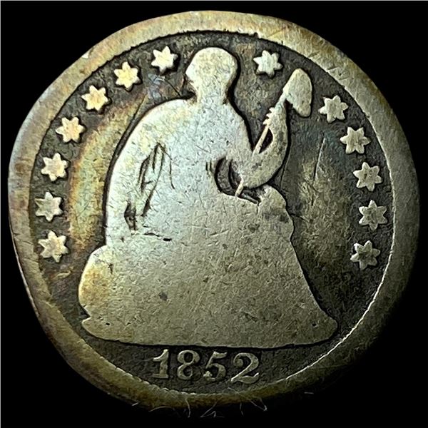 1852-O Silver Seated Liberty Half Dime NICELY  CIRCULATED
