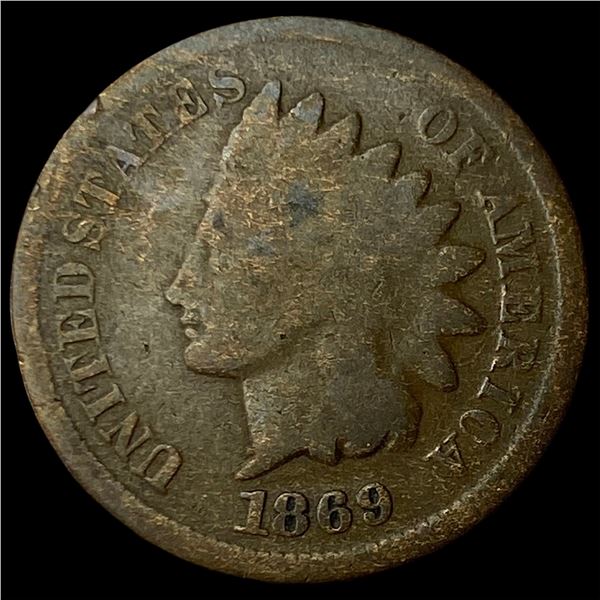 1869 Indian Head Cent NICELY CIRCULATED