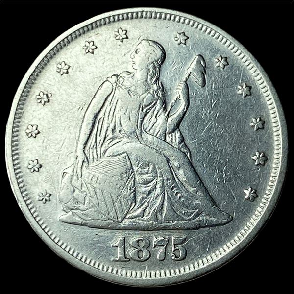 1875 Silver Twenty Cents CHOICE AU