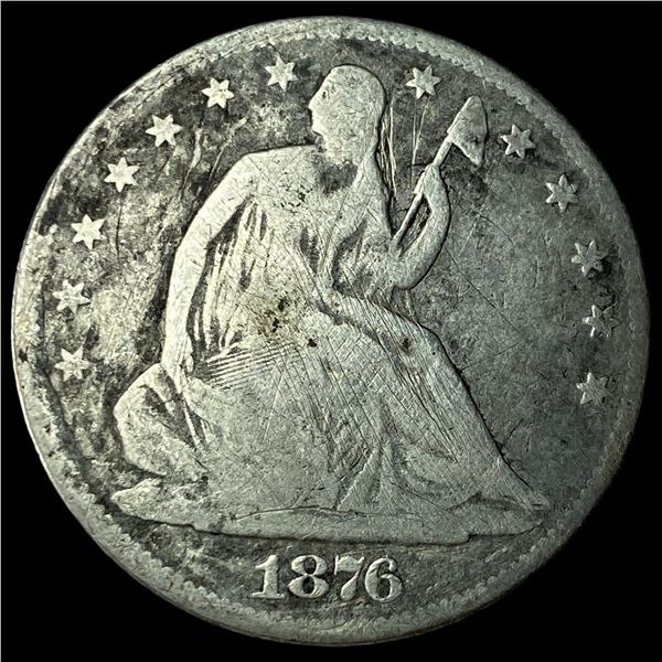 1876 Seated Liberty Half Dollar NICELY  CIRCULATED