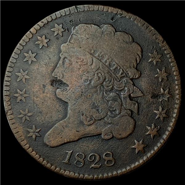 1828 Classic Head Half Cent LIGHTLY  CIRCULATED