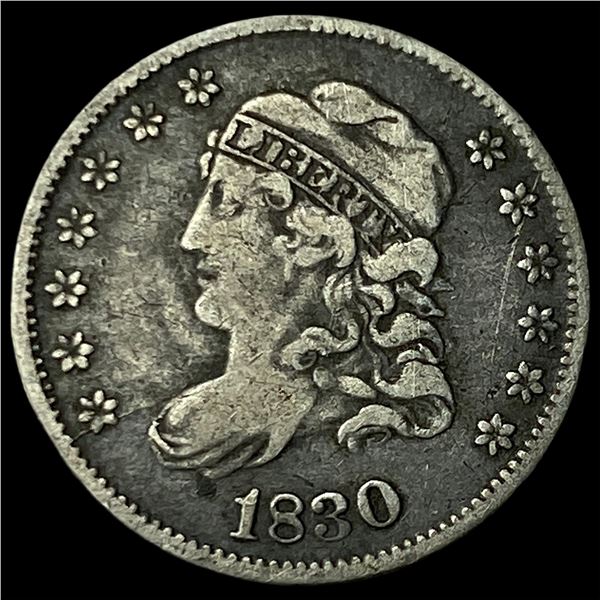 1830 Capped Bust Half Dime LIGHTLY CIRCULATED