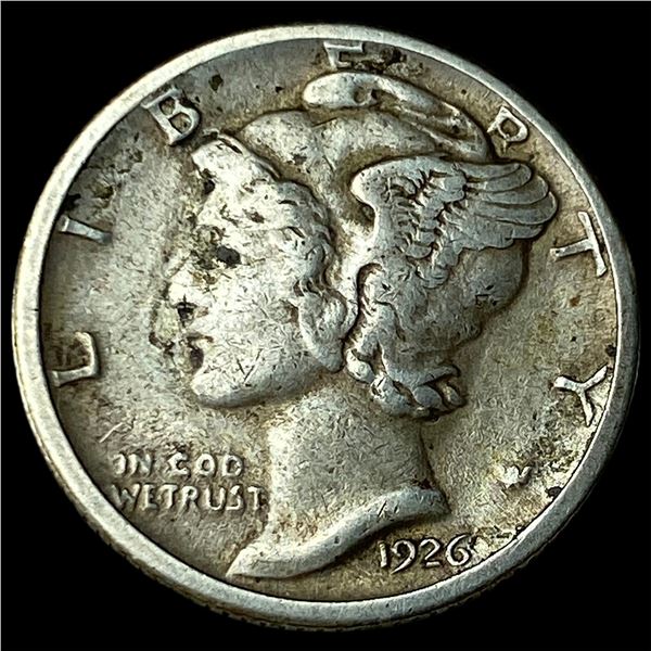 1926-S Silver Mercury Dime NEARLY  UNCIRCULATED