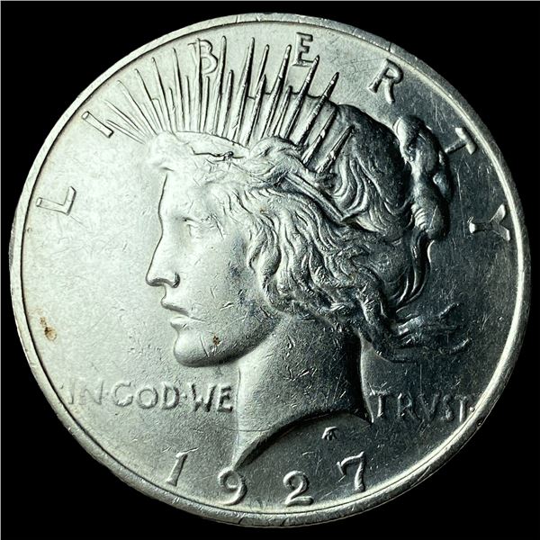 1927-D Silver Peace Dollar CHOICE AU