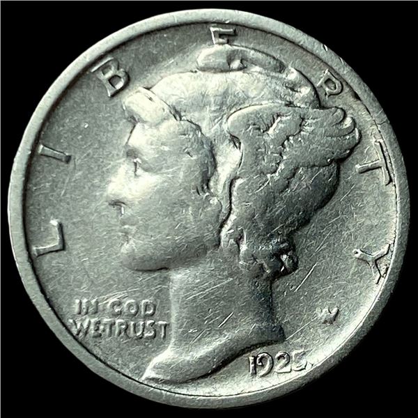 1925-D Silver Mercury Dime NEARLY  UNCIRCULATED