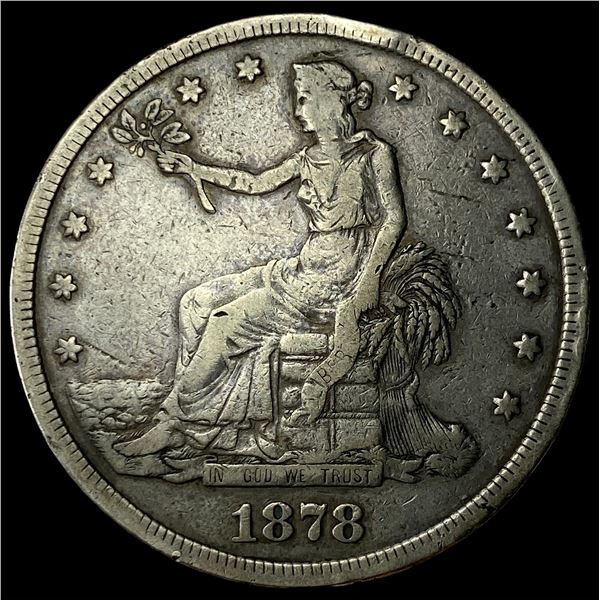 1878-S Silver Trade Dollar LIGHTLY CIRCULATED