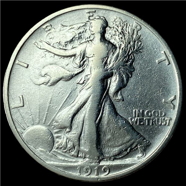 1919 Silver Walking Liberty Half Dollar  NEARLY UNCIRCULATED