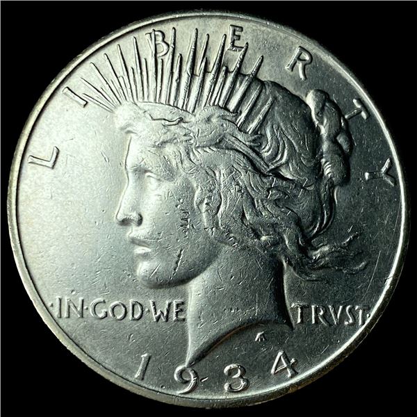 1934-S Silver Peace Dollar CLOSELY  UNCIRCULATED