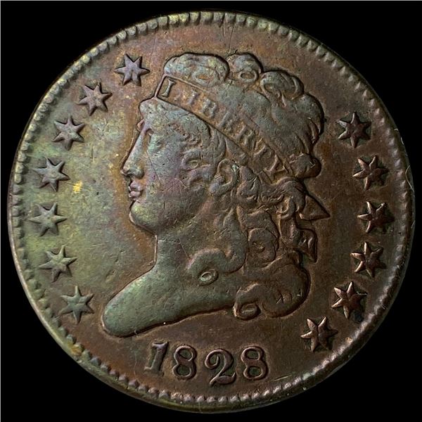 1828 Classic Head Half Cent LIGHTLY  CIRCULATED