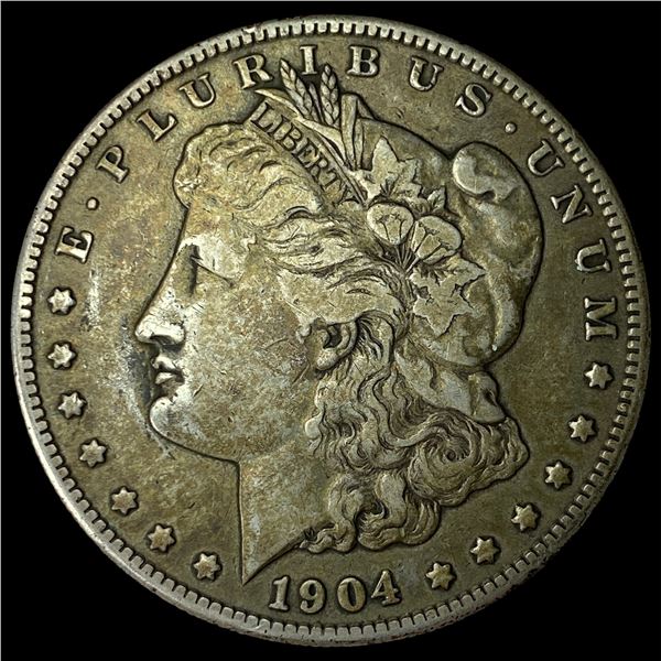1904-S Silver Morgan Dollar ABOUT  UNCIRCULATED