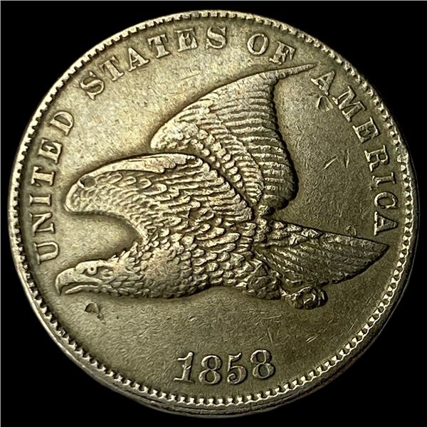 1858 Flying Eagle Cent NEARLY UNCIRCULATED