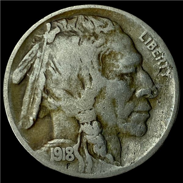 1918-S Buffalo Nickel LIGHTLY CIRCULATED