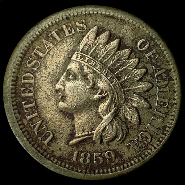 1859 Indian Head Cent ABOUT UNCIRCULATED