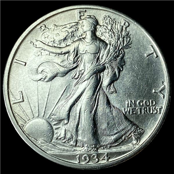 1934-S Silver Walking Liberty Half Dollar  CLOSELY UNCIRCULATED