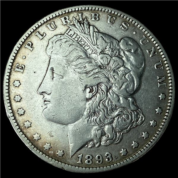 1893 Morgan Silver Dollar NEARLY UNCIRCULATED