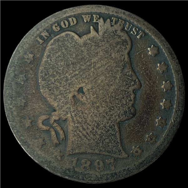 1907-O Silver Barber Quarter NICELY  CIRCULATED