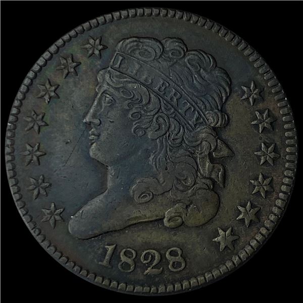 1828 Classic Head Half Cent NEARLY  UNCIRCULATED