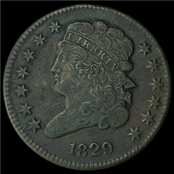 1829 Classic Head Half Cent NEARLY  UNCIRCULATED